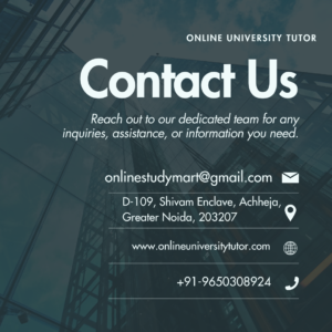 Online University Tutor Contact